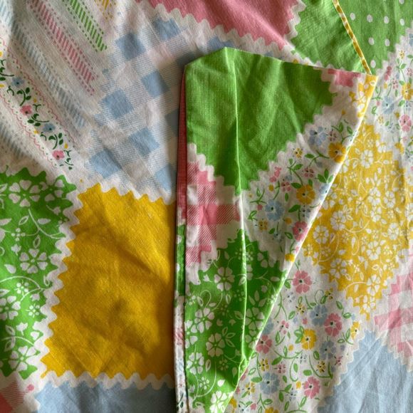 Vintage ‘70’s Sears Roebuck Country Patch Duvet/Sheet - Picture 8 of 9